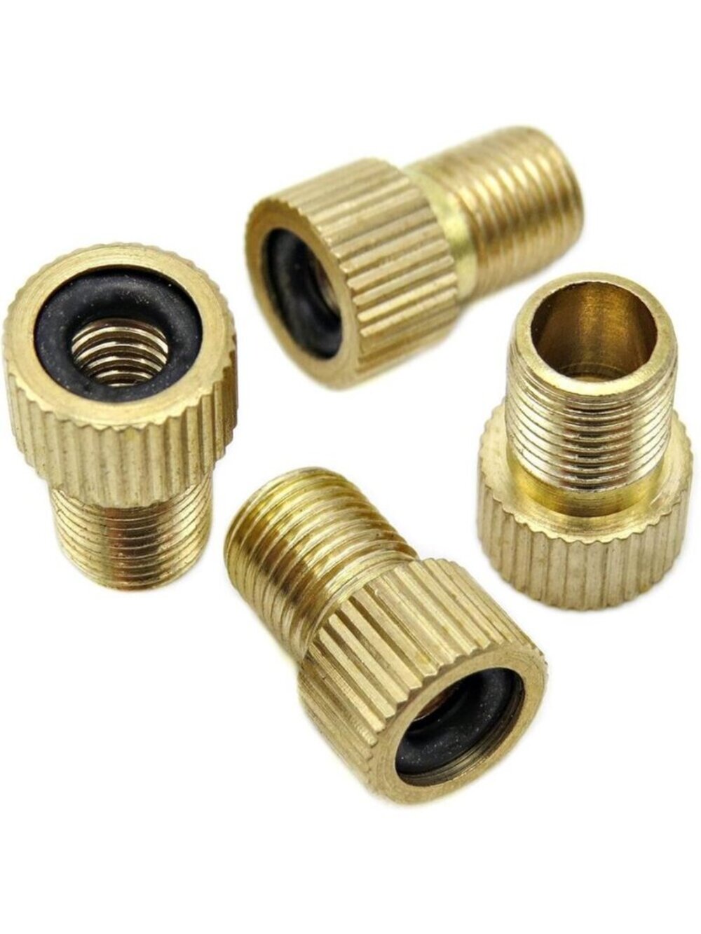 Brass Presta Valve Adapter - Convert Presta to Schrader - Inflate Tire Using Sta